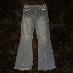 Stylish Blue Flare Women's Jeans